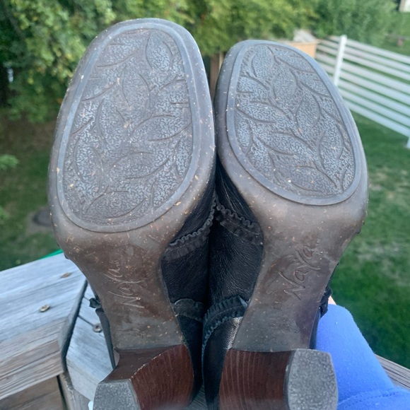 Anthropologie Naya leather funky heels - Picture 6 of 8